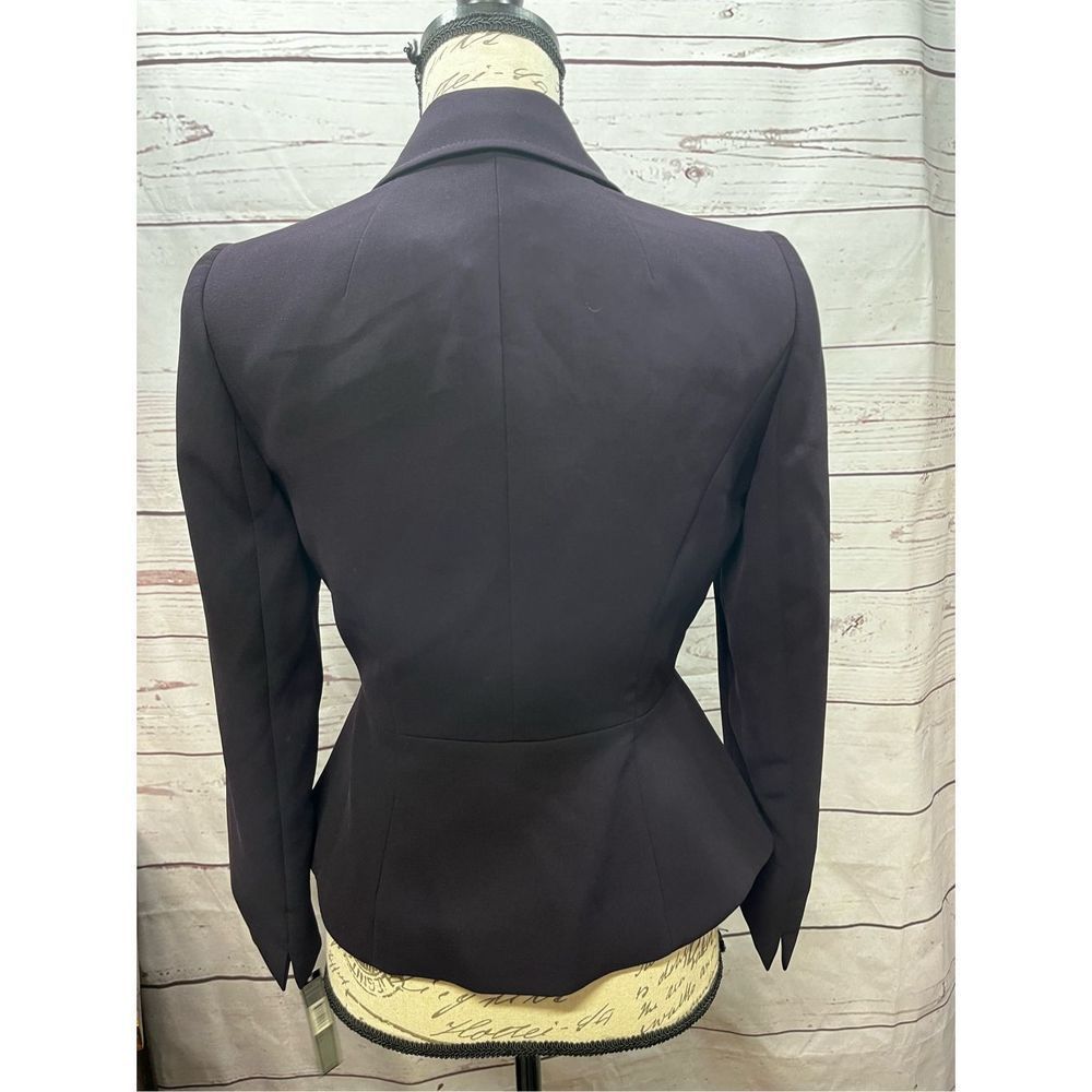 Tahari Arthur Levine NWT 2p stunning deep purple zip up jacket (2058) - Picture 3 of 7